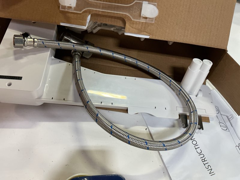 Condition photo showing Good Condition for upgrade bidet attachment for toilet seat, adjustable angle dual nozzle, self-cleaning, non-electric bidet attachment for rear & feminine wash, controllable fresh cold water pressure bright chrome