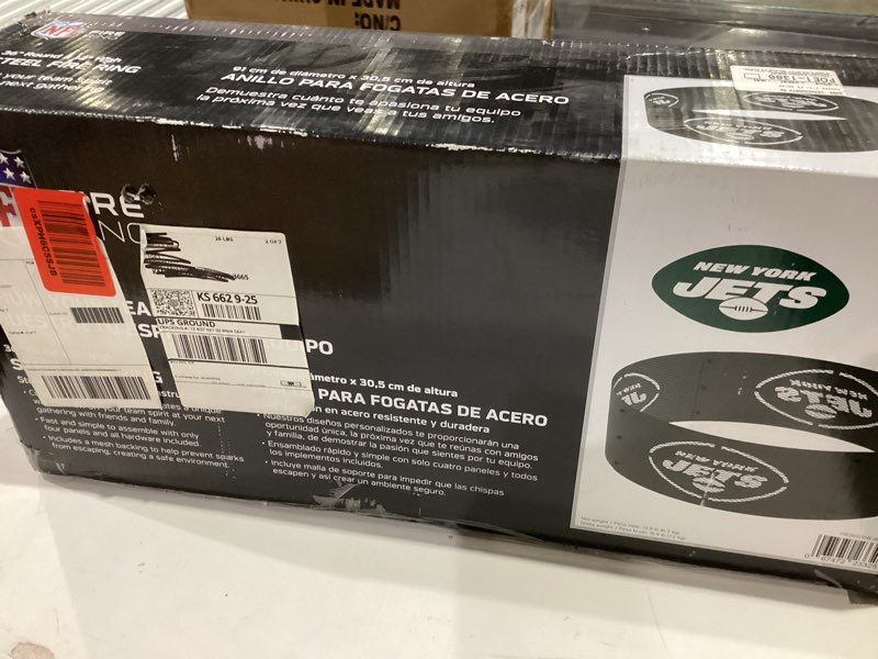 New York Jets 36'' Round Fire Ring