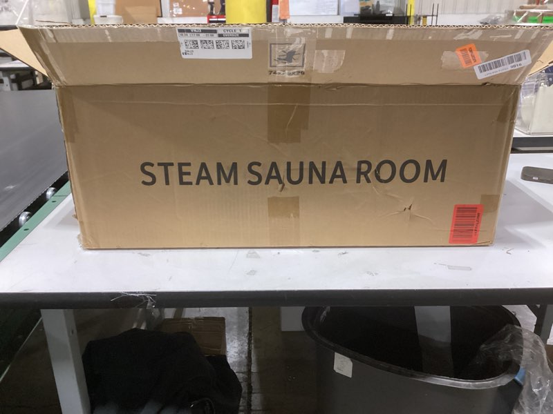 Condition photo showing Good Condition for Upgraded Portable Sauna for Home?Relaxation, Steam Sauna for Home with Steamer, Remote Control, Folding Chair, 9 Levels