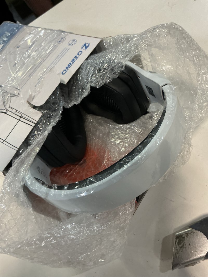 Condition photo showing Good Condition for Ozeino 2.4GHz Wireless Gaming Headset for PC, Ps5, Ps4 - Lossless Audio USB & Type-C Ultra Stable Gaming Headphones with Flip Microphone, 40-Hr Battery Gamer Headset for Switch, Laptop, Mobile, Mac Black and White