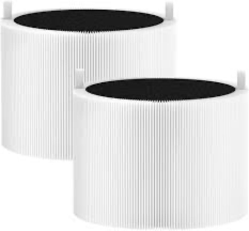 2 Pack 211i Max Replacement Filter Compatible with BLUEAIR  Pure 211i Max Air Purifier, Ture HEPA & Activated Carbon Replacement Filter, white