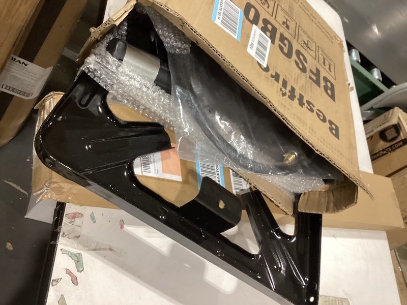 Condition photo showing As Is for bestfire high pressure propane burner, 120000 btu single propane stove with 4.1ft 0-20psi adjustable hose with regulator, 16" square steel cooktop for camping 16" propane burner