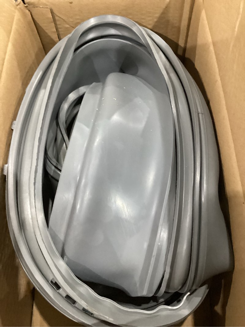 Condition photo showing As Is for dc64-00802b washer door boot seal gasket diaphragm for samsung washing machine wf210anw/xaa wf218anw/xaa wf220anw/xaa wf331anw/xaa wf328aaw/xaa replaces dc64-00802a ap4342944/p4205725 ps4210920