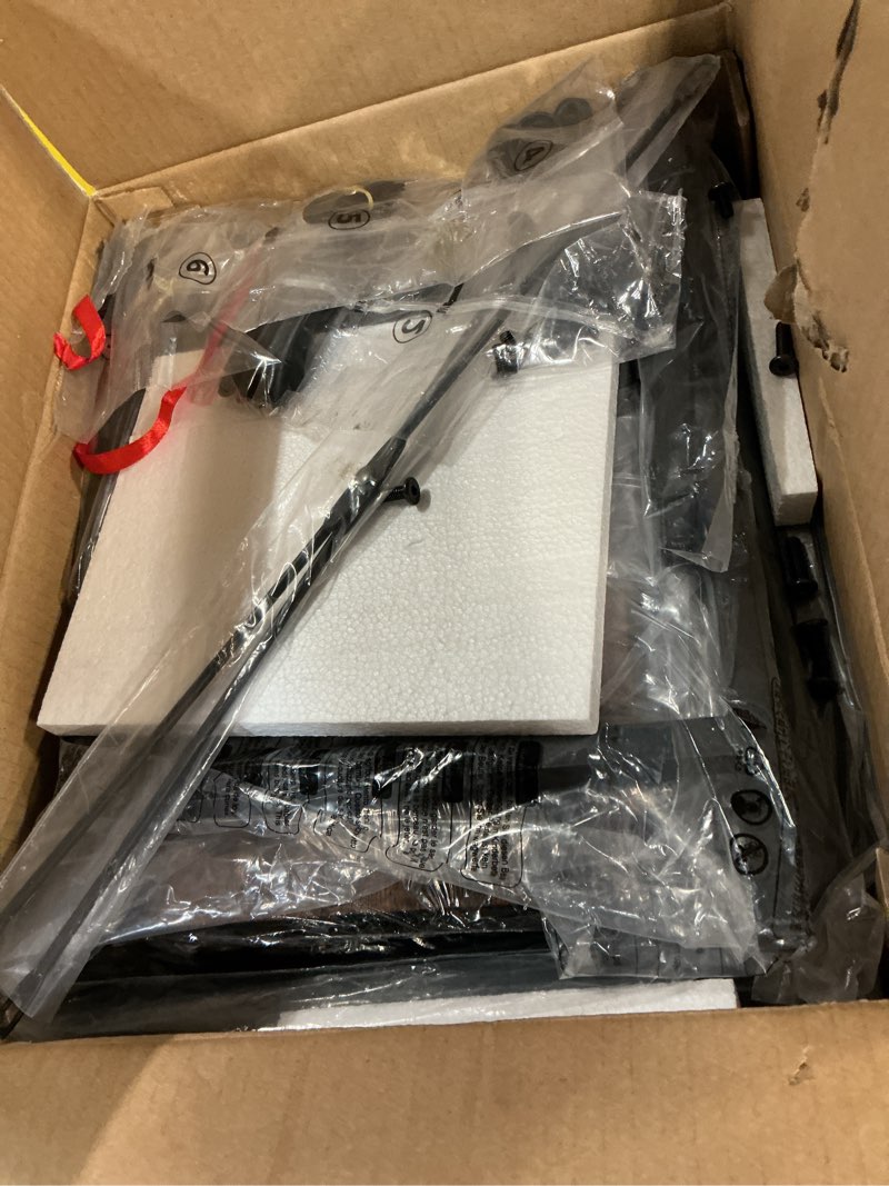 Condition photo showing Good Condition for SONGMICS Dresser for Bedroom, Chest of Drawers, Steel, MDF, 4 Non-Woven Fabric Drawers, Storage Organizer Unit, Closet, Entryway, Rustic Brown and Ink Black LGS314B02S