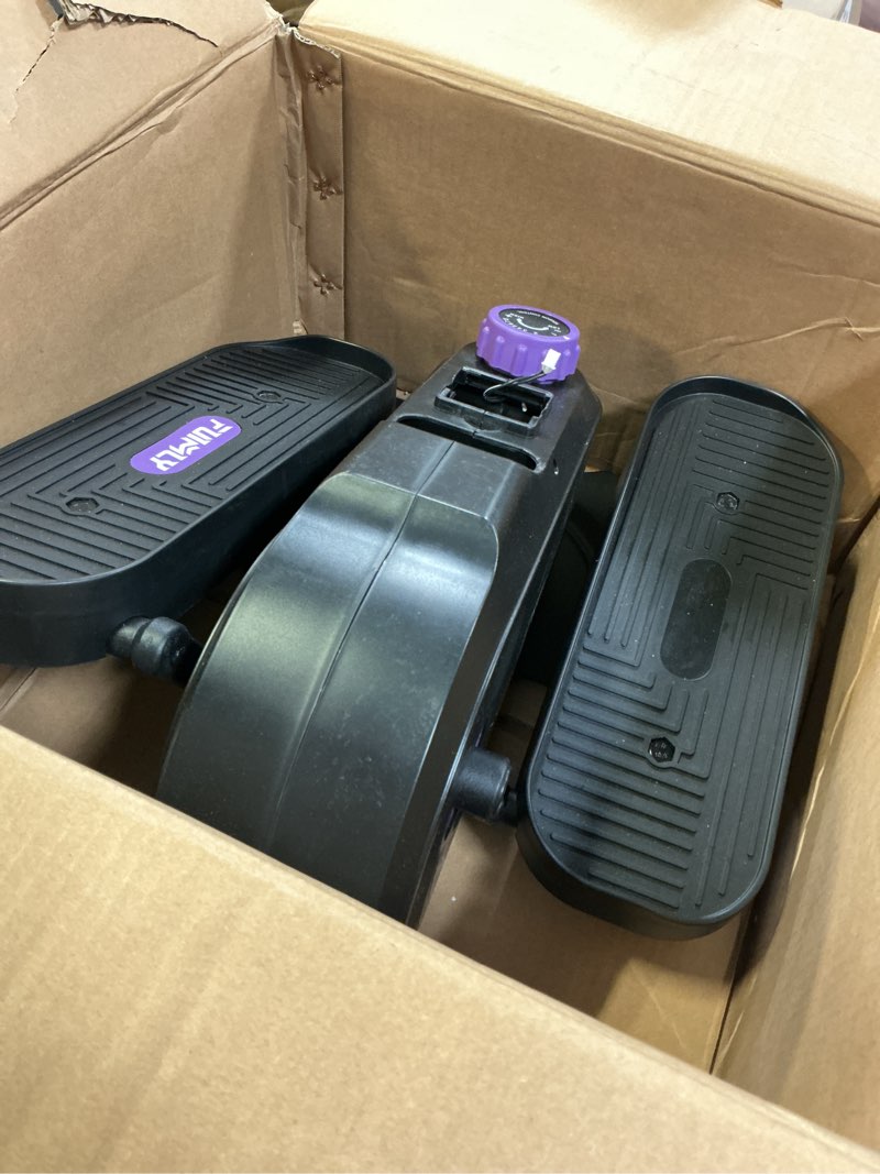 Condition photo showing As Is for funmily under desk elliptical, under desk bike pedal exerciser, fully assembled leg exerciser 2 in 1 seated standing elliptical, ultra-quiet mini elliptical machines for home office use large blue