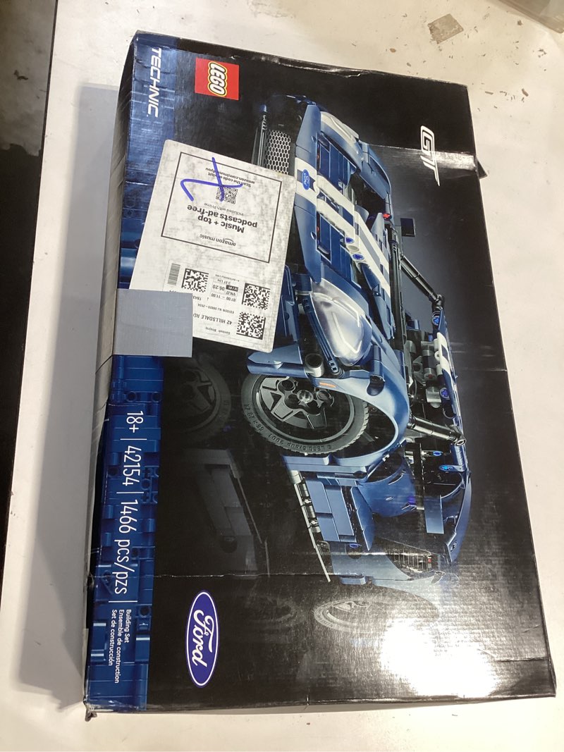 Condition photo showing As Is for LEGO Technic 2022 Ford GT 42154 Car Model Kit for Adults to Build, Collectible Set, 1:12 Scale Supercar with Authentic Features, Gift Idea That Fuels Creativity and Imagination Incomplete 