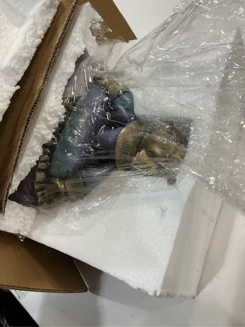 Condition photo showing New/Like New for Lukitas Lady Storage Statue and Sculpture, Candy Dish, Vintage Style Desktop Decorative Box, Sundries Storage Container, Resin 12''