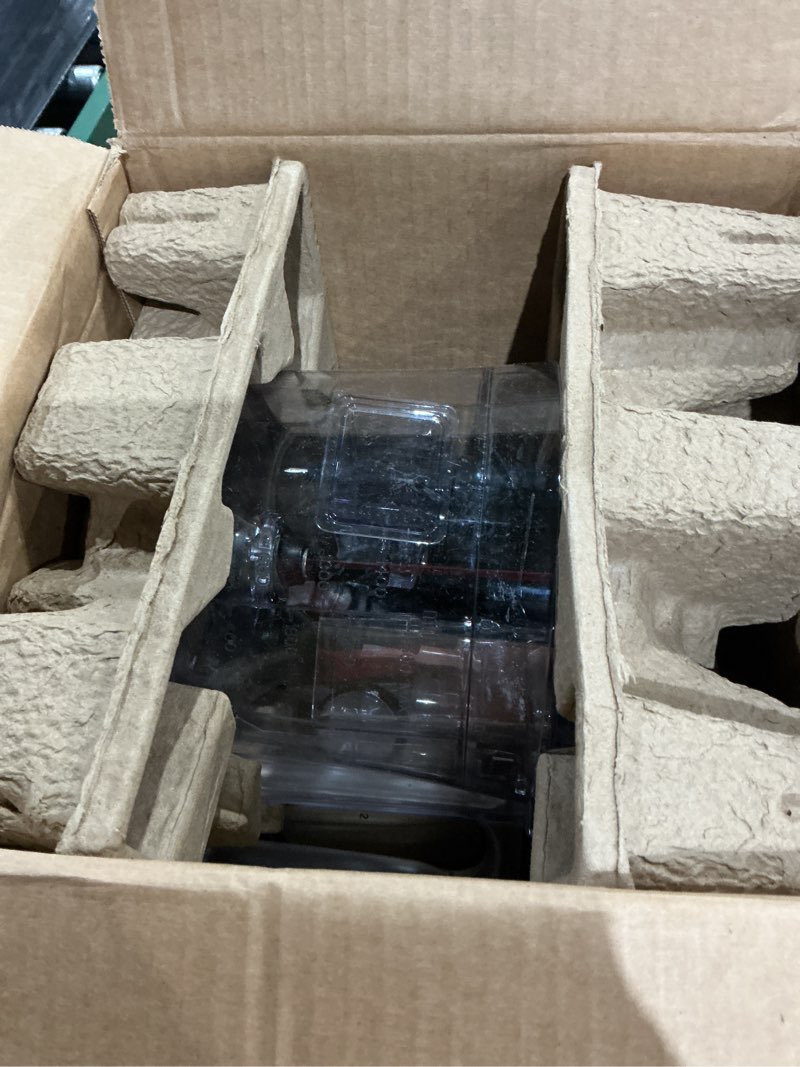 Condition photo showing As Is for amazon basics food processor and vegetable chopper, 10 cup bowl, 2-speed, 500 watt motor, black