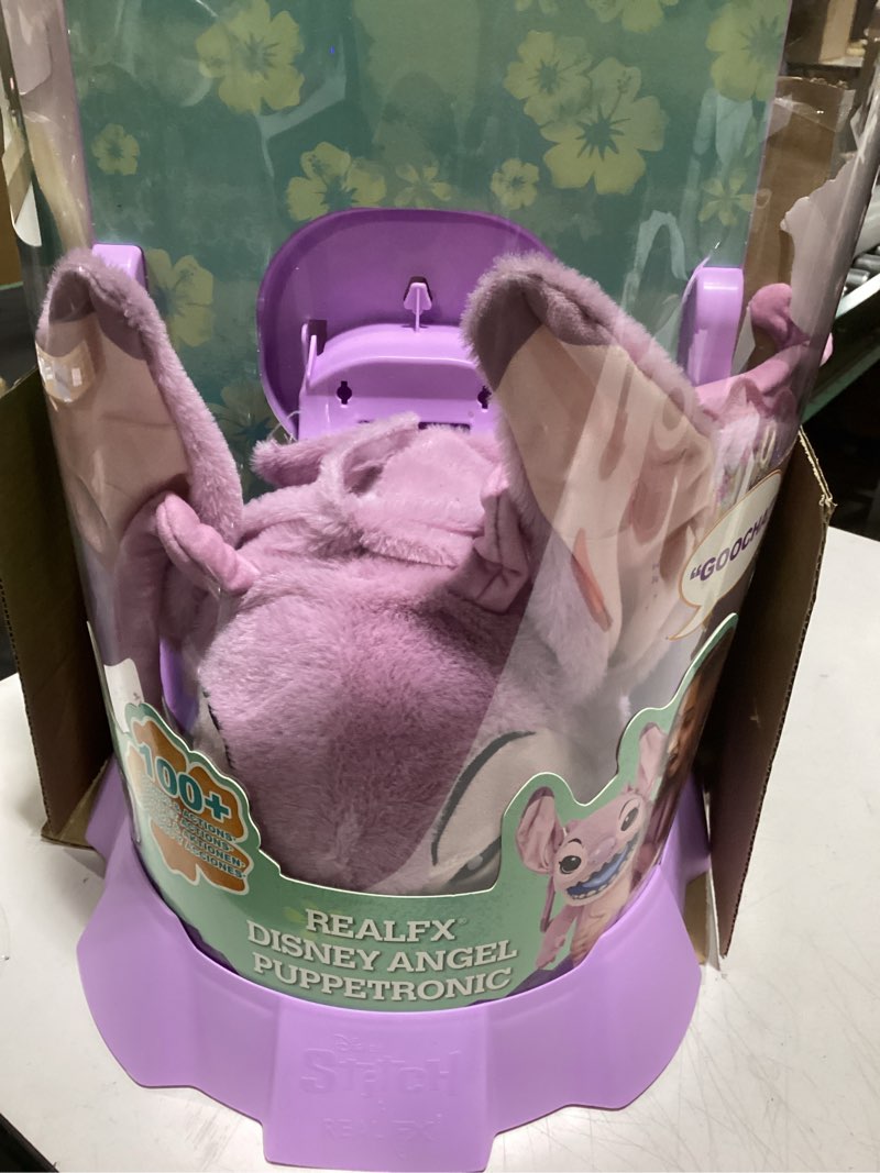 Condition photo showing Good Condition for Wow! Stuff Disney Angel Puppetronic by RealFX | Looks, Feels & Sounds Real! | Disney's Lilo & Stitch | Over 100 Action & Sounds | 18" High | Ages 6+