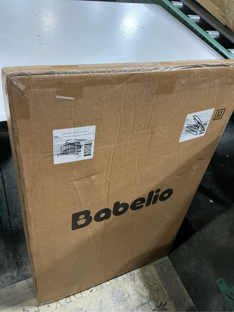 Condition photo showing New/Like New for babelio 36" tall baby gate, 26-40" wide auto close pet gate, pressguard c5 pressure mounted metal dog gate, easy-install no drilling, no tools needed, with wall protectors and extension kits, black black 36"tall 26"-40" wide