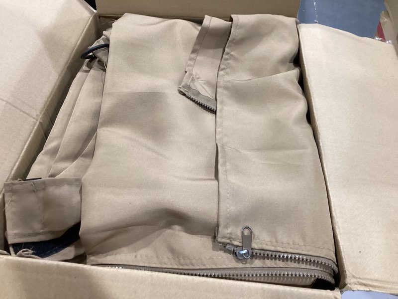 Condition photo showing Good Condition for slashome 10'x10' gazebo curtains outdoor waterproof, brown universal replacement curtain 4-panels, sidewalls with zipper for garden, patio, yard (only curtains) brown 120\\\\\\\"w x 120\\\\\\\"l (pack of 4)