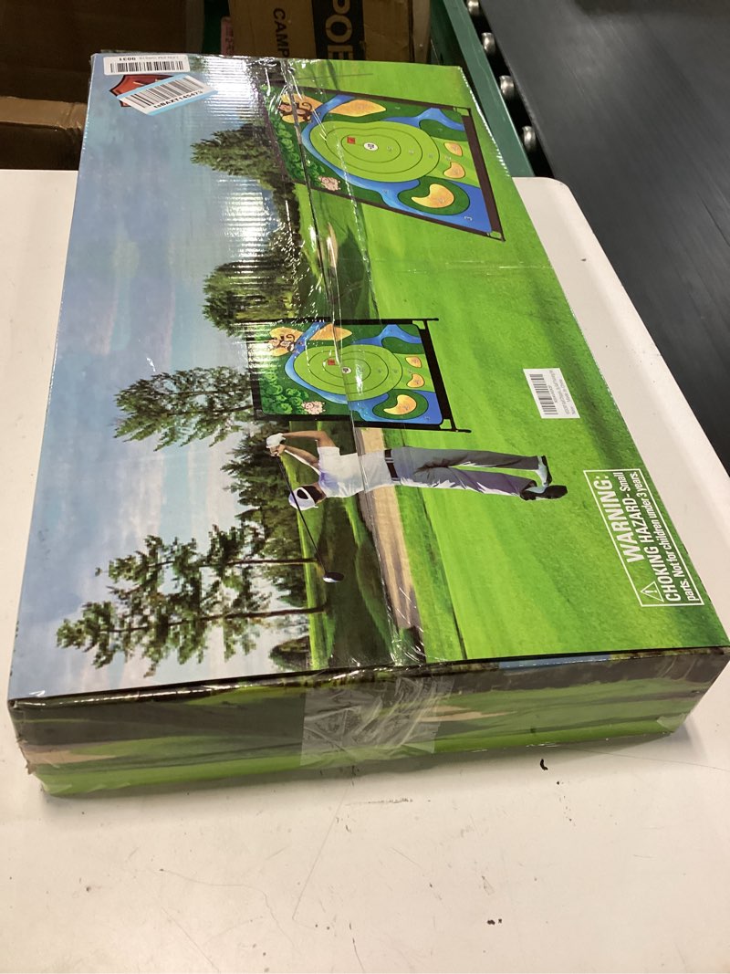 Condition photo showing New/Like New for golf chipping practice game 78" x 78" indoor outdoor games for adult and family golf training set
