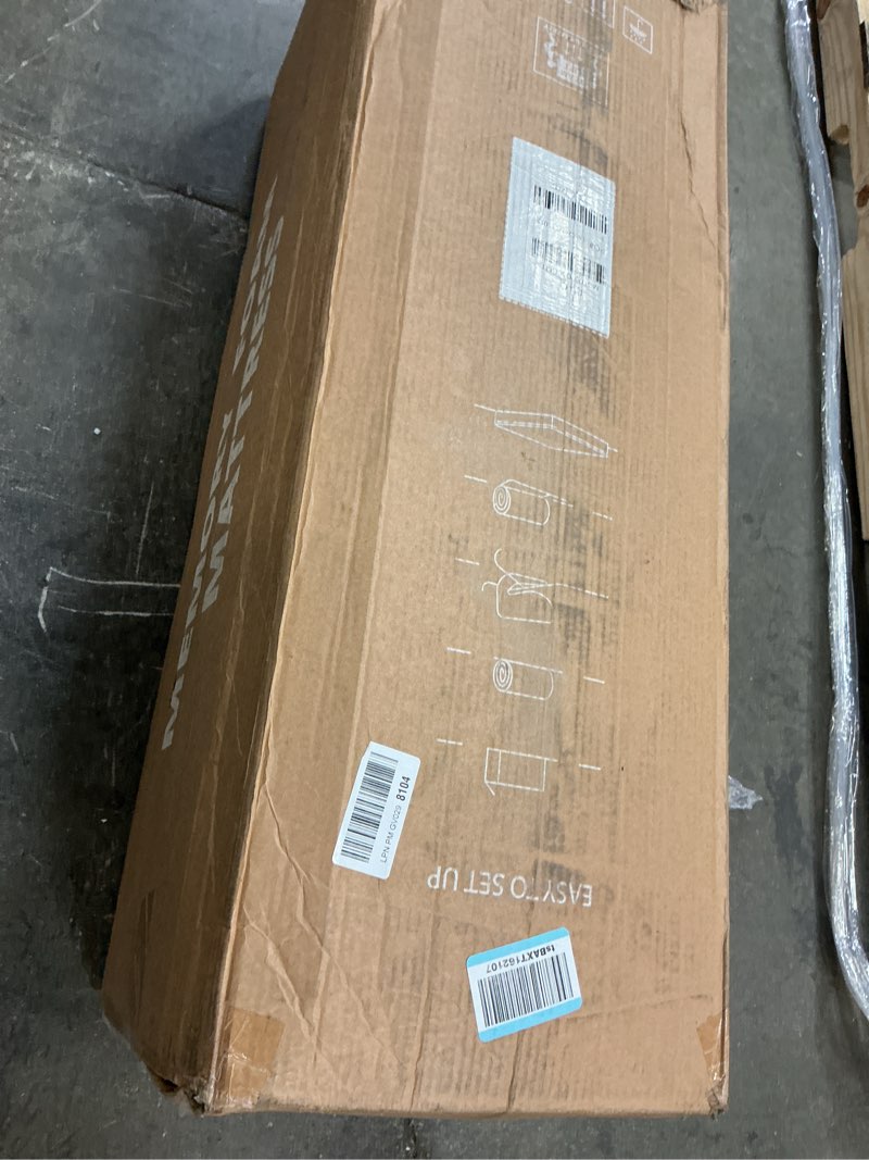 Condition photo showing New/Like New for egohome 8 inch queen mattress, memory foam mattress in a box with cooling green tea gel, relieve pressure with medium firm support, certipur-us certified, 80''l x 60''w, white