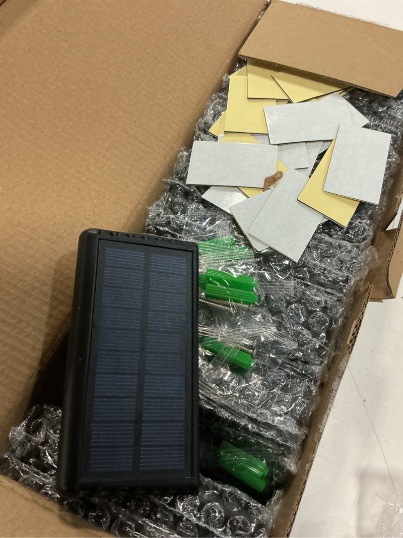 Condition photo showing Good Condition for volisun solar deck lights 20 pack, warm white glow led large size lamp, ip65 waterproof step lights outdoor for deck, step, fence, railing, wall and stairs (black) black 20pack