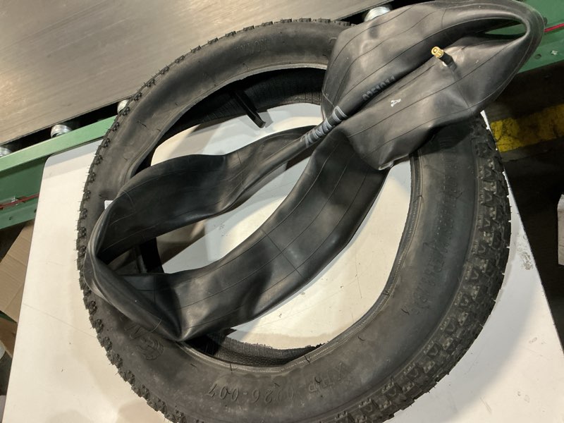 Condition photo showing As Is for 20x4.0 inch fat tire: fit for ebike and mountain bicycle - puncture-resistant and wear-resistant folding electric bike tire, fit for snow, beach, mountain, street roads (tire tube included) 20x4.0" 1 set of tire