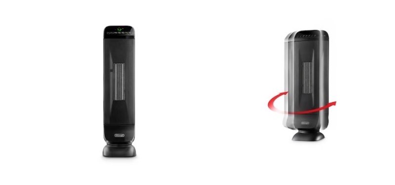 500+ bought last week delonghi 1500 -watt ceramic tower indoor electric space heater with thermostat with