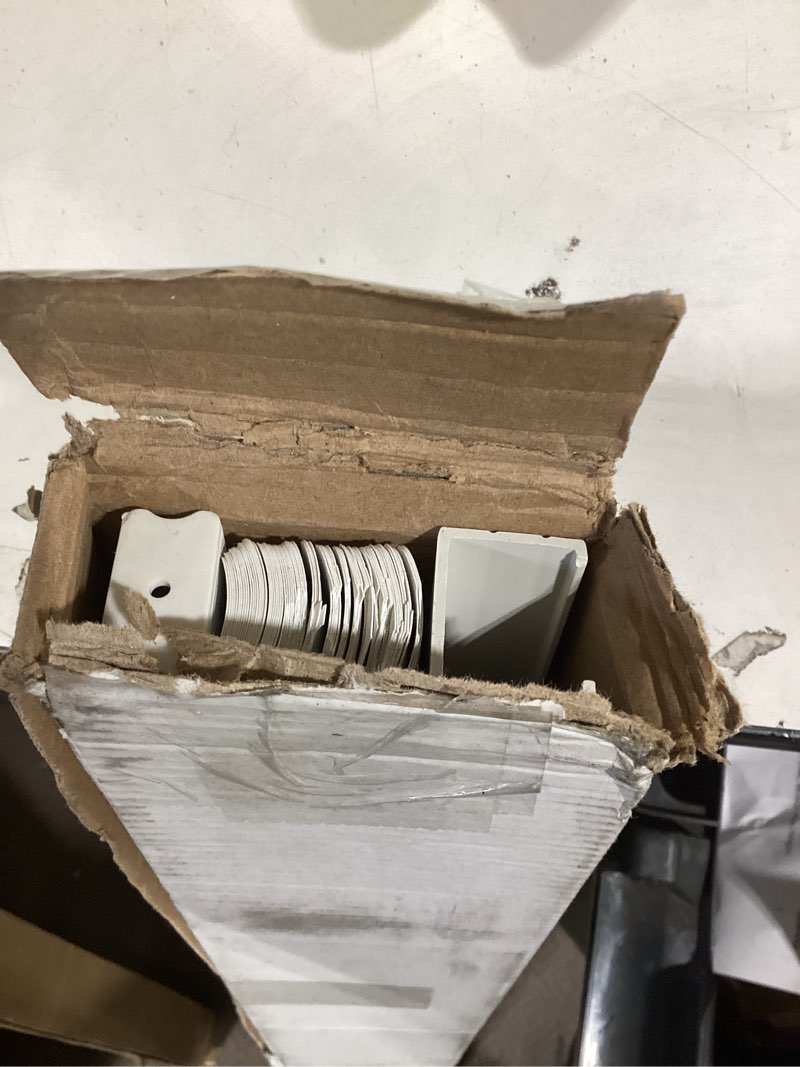 Condition photo showing As Is for cordless 1 inch window blinds, mirrotek cordless blinds light filtering mini blinds (30'' x 64''), white 64"w x 30"h white