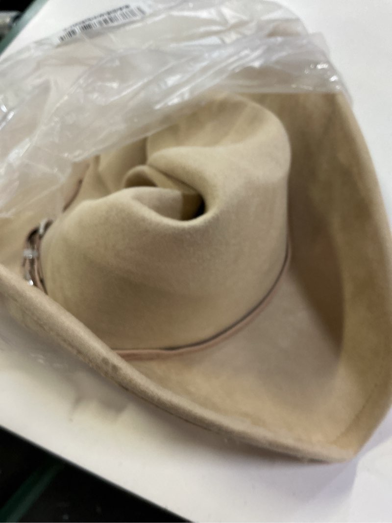 Condition photo showing New/Like New for big cowboy hat for women men wide brim cowgirls beach cattleman western cowboys hat large beige