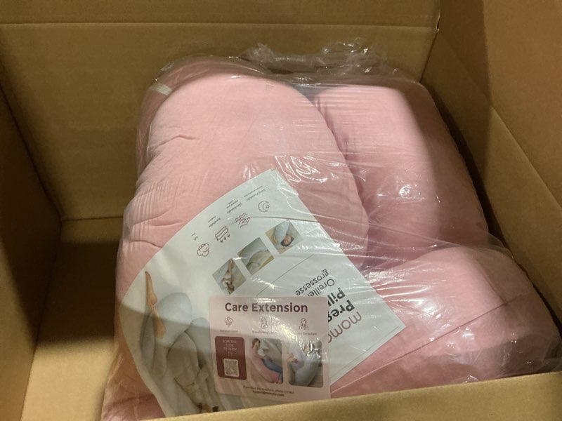 Condition photo showing As Is for Momcozy Pregnancy Pillows for Sleeping, U Shaped Full Body Maternity Pillow for Side Sleeping - Support for Back, Legs, Belly, HIPS, 57 Inch, Pink