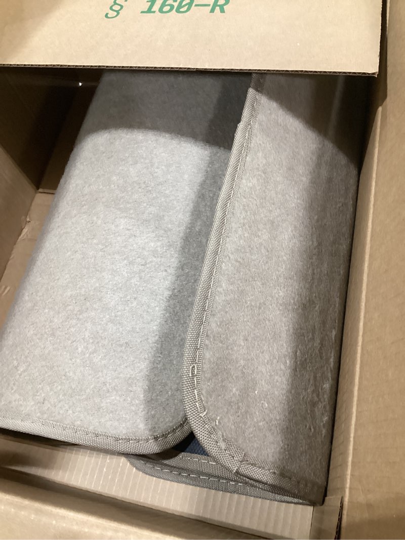 Condition photo showing As Is for FH Group Car Floor Mat 4 Piece Set Driver's Seat with Heel Pad Deluxe Front 66 x 43 cm Rear 32 x 43 cm Beige