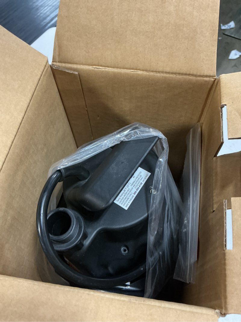 Condition photo showing As Is for utilitech 1/6-hp 115-volt 25-gpm thermoplastic submersible utility pump