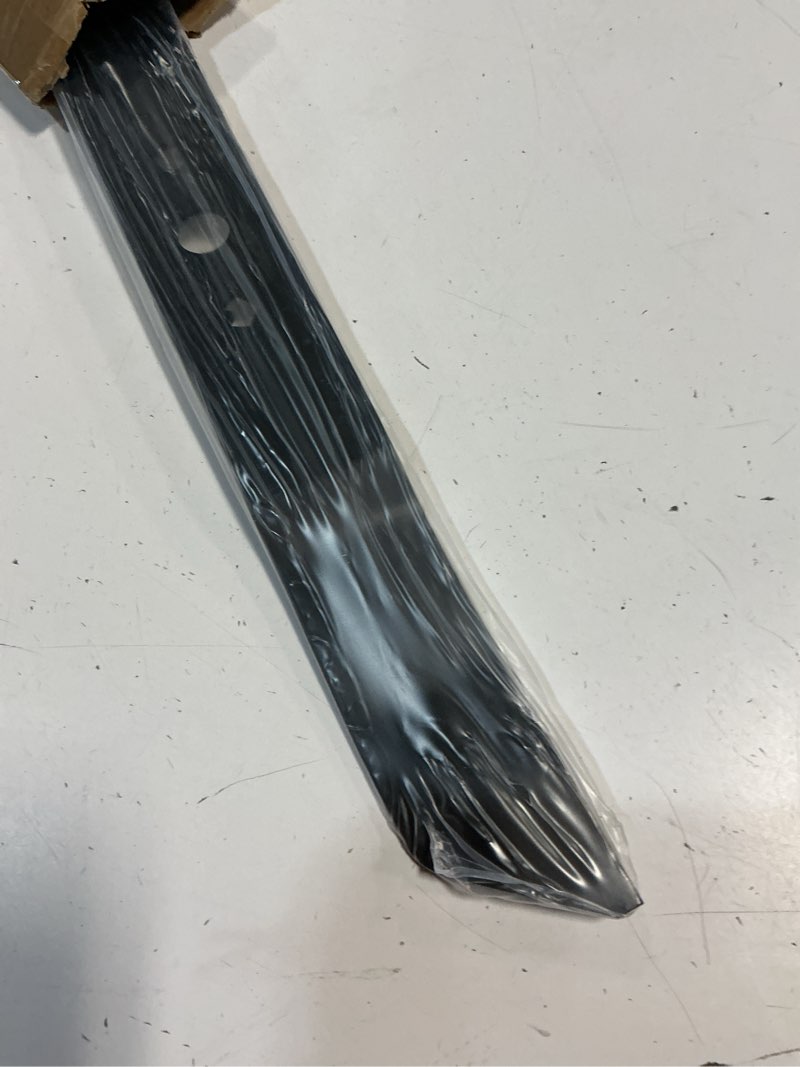 Condition photo showing New/Like New for 21 inch lawn mower blade compatible with greenworks 21" deck mower, circle mulching replacement lawn mower blade, replacement model mo40l03, mo48l4422, mo40l4413 21"?c3208101, mo40l4413,mo40l03, mo48l4422)