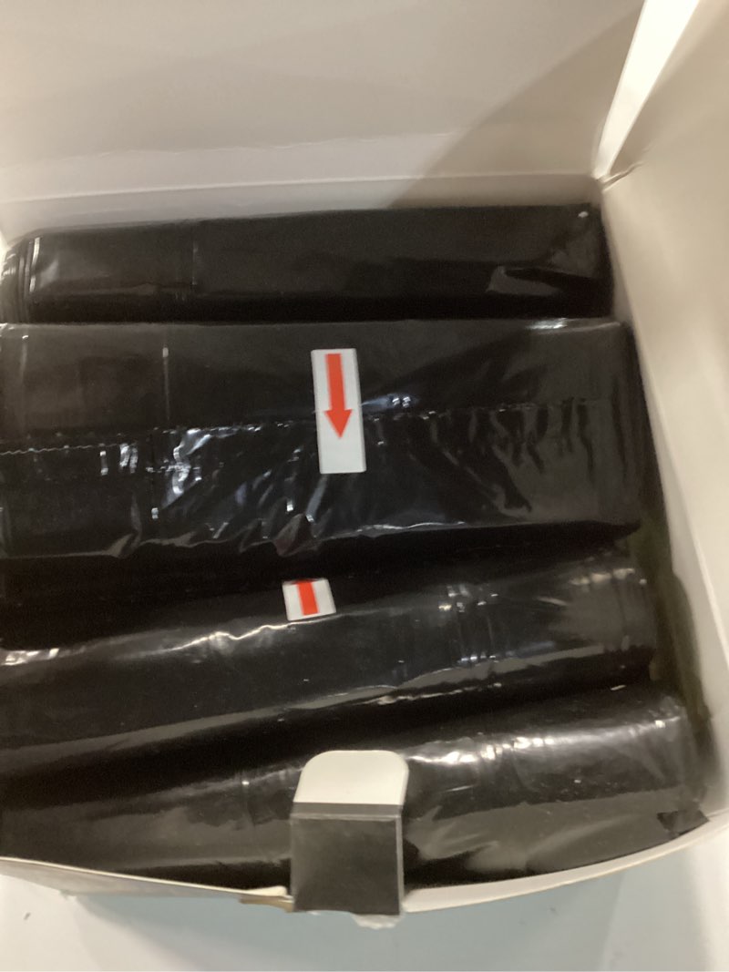 Condition photo showing Good Condition for Portable Toilet Bags with Poo Gel Set, 8 Gallon Camping Toilet Bags with Absorbent Gels, Waste Bags, Leak-Proof Trash Bag for Camping Potty, Traveling Black-50Bags+50Urine Gel