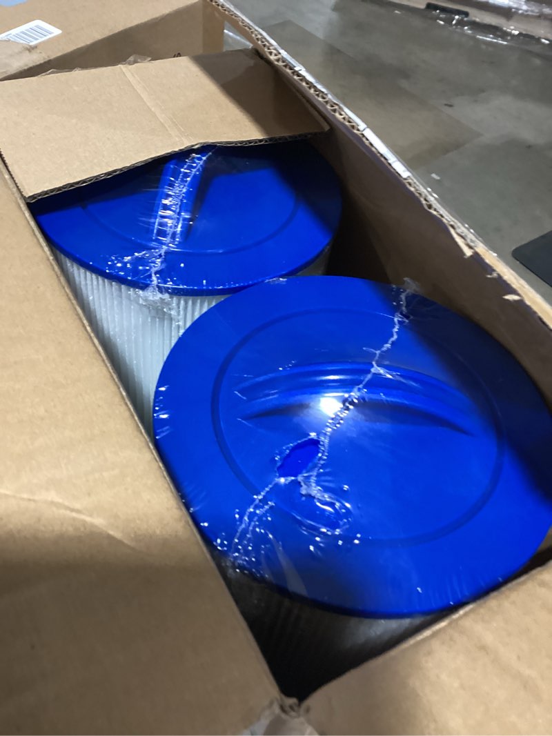 Condition photo showing New/Like New for Cryspool® 06046 Filter Compatible with J-300, J400, 6CH-960, FC-2800, PJW60TL-F2S, Premium, Closed Handle(Not Removable Tops), 60 Sq. Ft Spa Filter Cartridge, 2 Pack