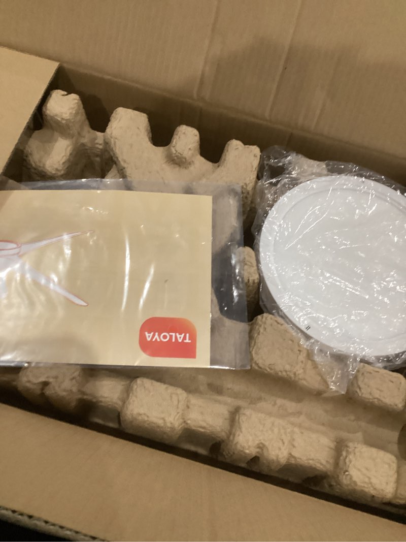 Condition photo showing Good Condition for taloya 52 inch ceiling fans with lights remote control, modern low profile ceiling fan with quiet reversible dc motor for bedroom living room and patio white white 52 inch