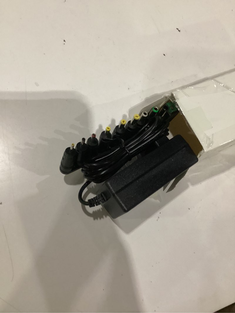 Condition photo showing Good Condition for 20v 2a power supply adapter for 20volt 0.5a 0.8a 1a 1.5a 1.8a 2a, 500ma 800ma 1000ma 1500ma 1800ma 2000ma equipment with 10 tips ac dc adapter dc plug 5.5x2.1mm & 2.5mm