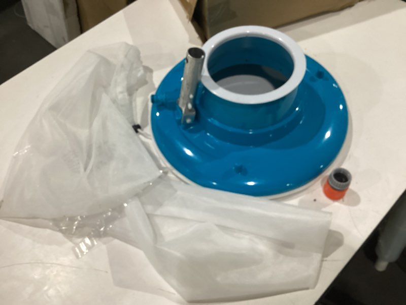 Condition photo showing New/Like New for u.s. pool supply professional swimming pool leaf terminator vacuum - 15" pool cleaner body, 8 pressure jets, 4 rotating wheels, 3 perimeter brushes, 2 debris bags - below or above-ground sucker eater