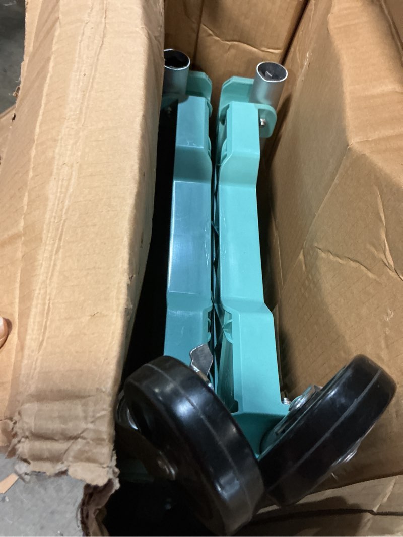 Condition photo showing Good Condition for olympia tools 89-349 pack-n-roll folding collapsible service cart, 150lb capacity, teal teal 150lb