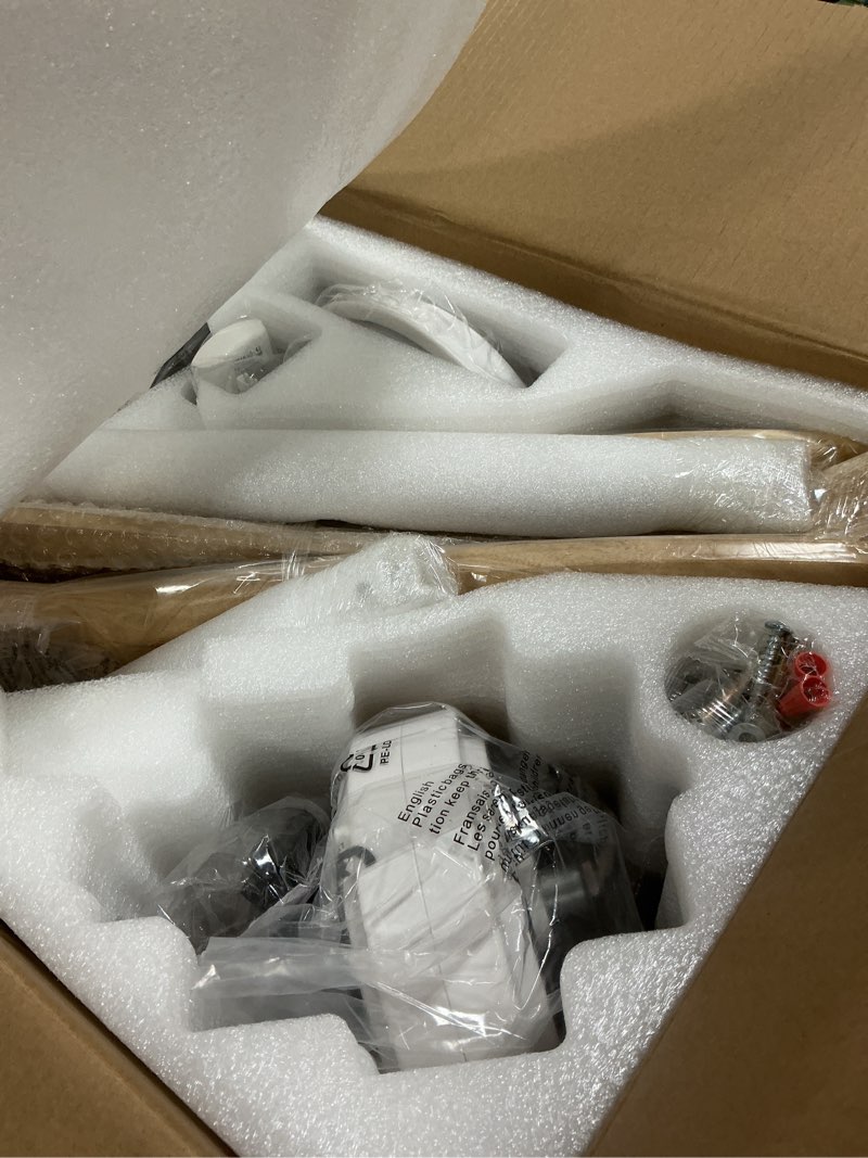 Condition photo showing Good Condition for 42" Wood Ceiling Fan with Lights Remote Control,Quiet DC Motor 3 Blade Ceiling Fans for Patio Living Room, Bedroom, Office,Indoor Outdoor(Raw wood+White) White + Raw wood 42 inch with Light