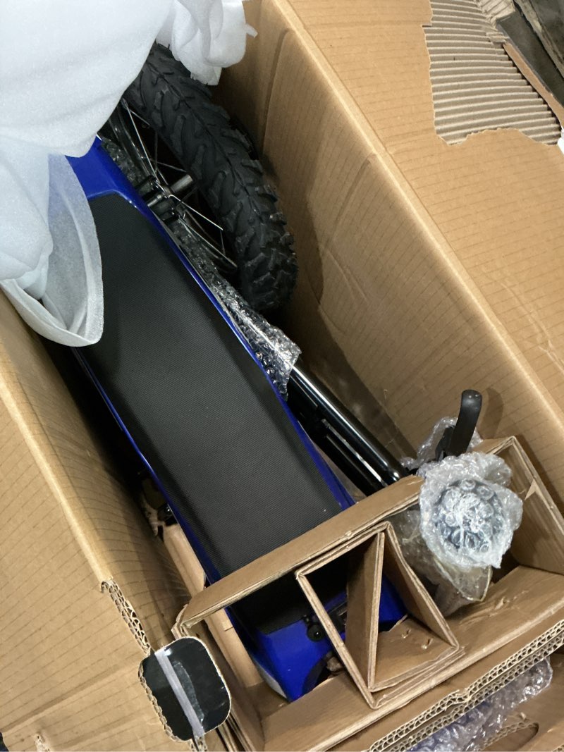 Condition photo showing Good Condition for razor mx125 dirt rocket electric-powered bike with authentic motocross geometry, rear-wheel drive,100-watt, high-torque, chain-driven motor, for kids 7+, blue