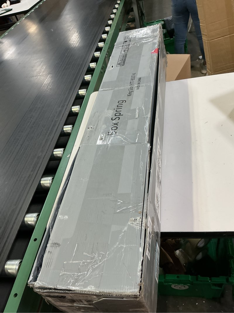 Condition photo showing New/Like New for box spring, metal frame mattress foundation with fabric cover, easy assembly, noise-free (7 inch, king) 7 inch king
