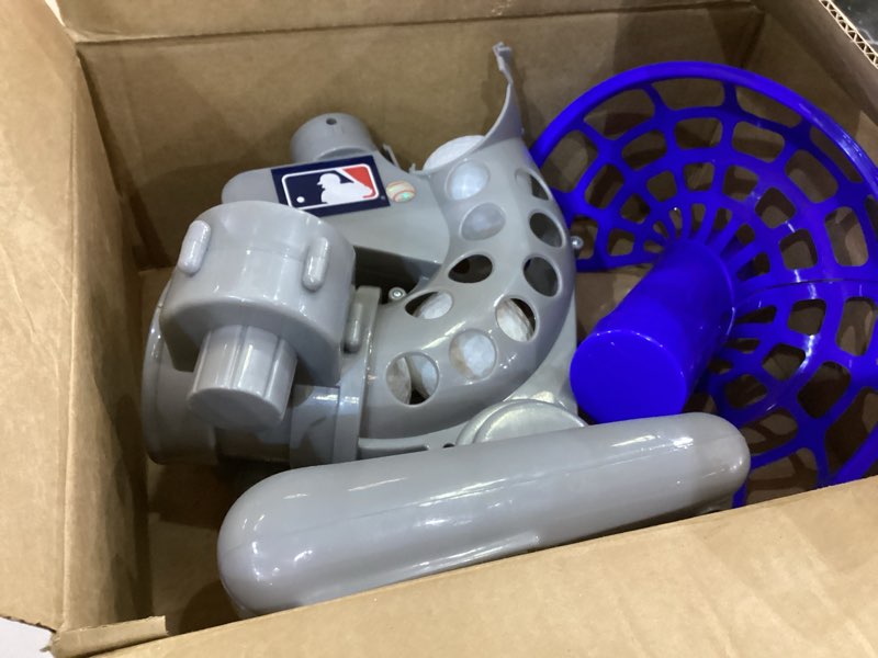 Condition photo showing As Is for Franklin Sports MLB Electronic Baseball Pitching Machine - Automatic Youth Pitching Machine with (6) Plastic Baseballs Included -Youth Baseball Pitcher Pitching Machine (Includes 6 Balls)