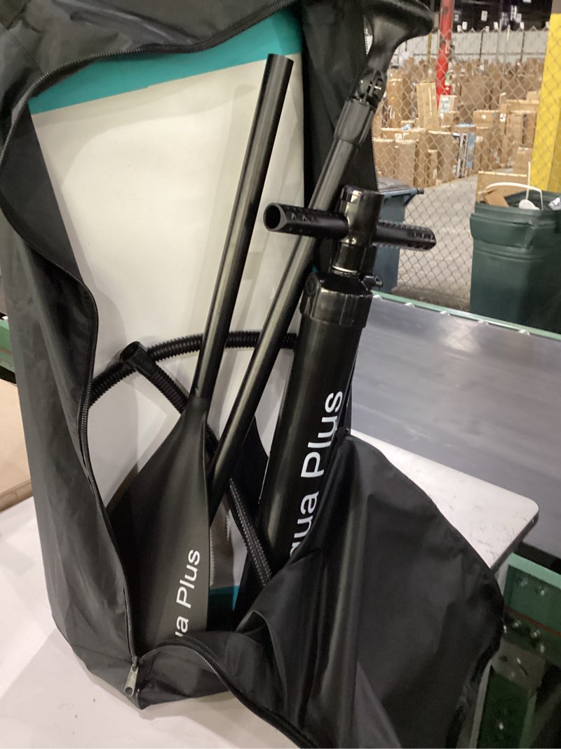Condition photo showing Good Condition for aqua plus 6inches thick inflatable sup for all skill levels stand up paddle board,paddle,double action pump,isup travel backpack, leash,shoulder strap,youth,adult inflatable paddle board