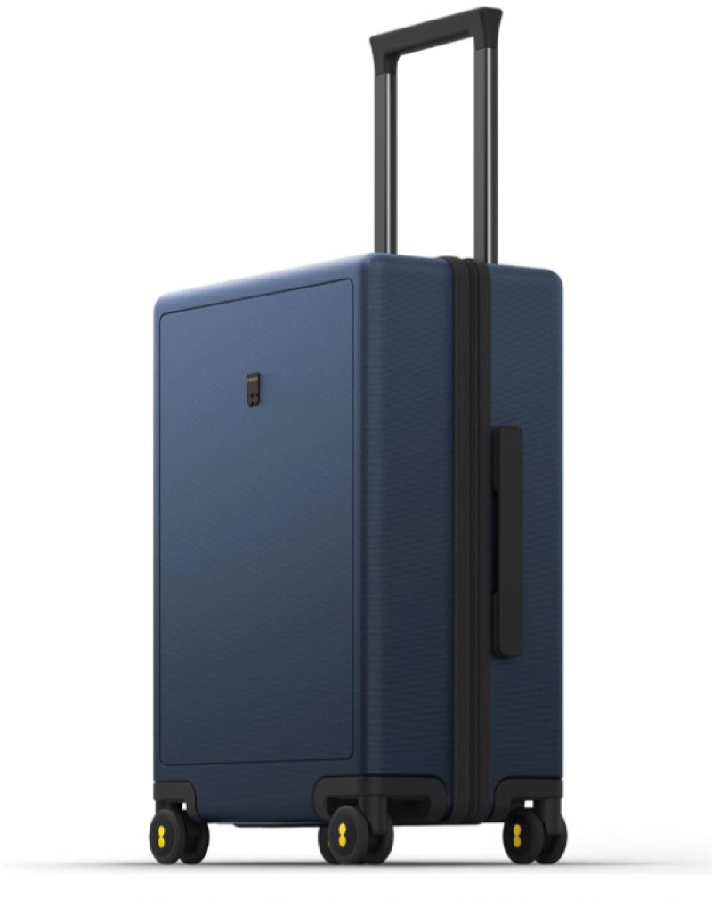 LEVEL8 Carry on Luggage Airline Approved, Carry-on Suitcases with Wheels, Lightweight Hardside Luminous Textured Luggage for Travel with Tsa Lock, 20 Inch, Navy