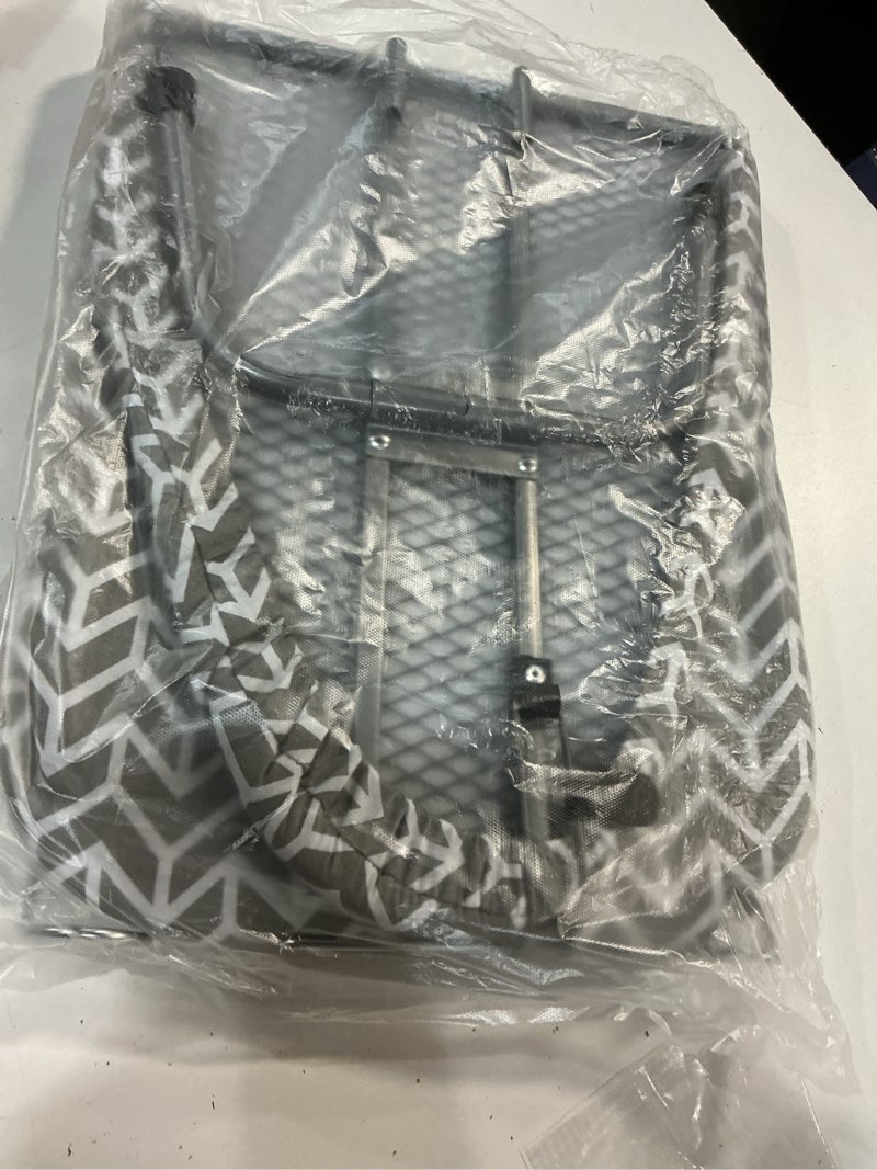 Condition photo showing New/Like New for riousery tabletop ironing board, steel frame, foldable design with iron rest and hanging storage, compact for dorms & apartments, 30"x12"x7"