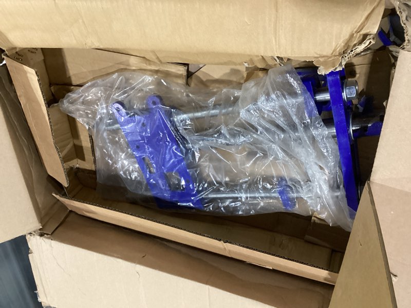 Condition photo showing New/Like New for Yost Vises F10WW Woodworker's Vise | Front Vise | 10 Inch Woodworking Tool | Cast Iron Body Construction with a Solid Steel Main Screw | Blue