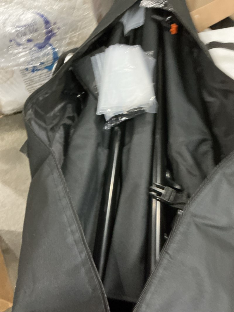 Condition photo showing Good Condition for fudesy 10x20ft backdrop stand heavy duty adjustable photography background support system with angle rotatable connector, spring clamps, sandbags, ring clips, carry bag for photo video studio, wedding