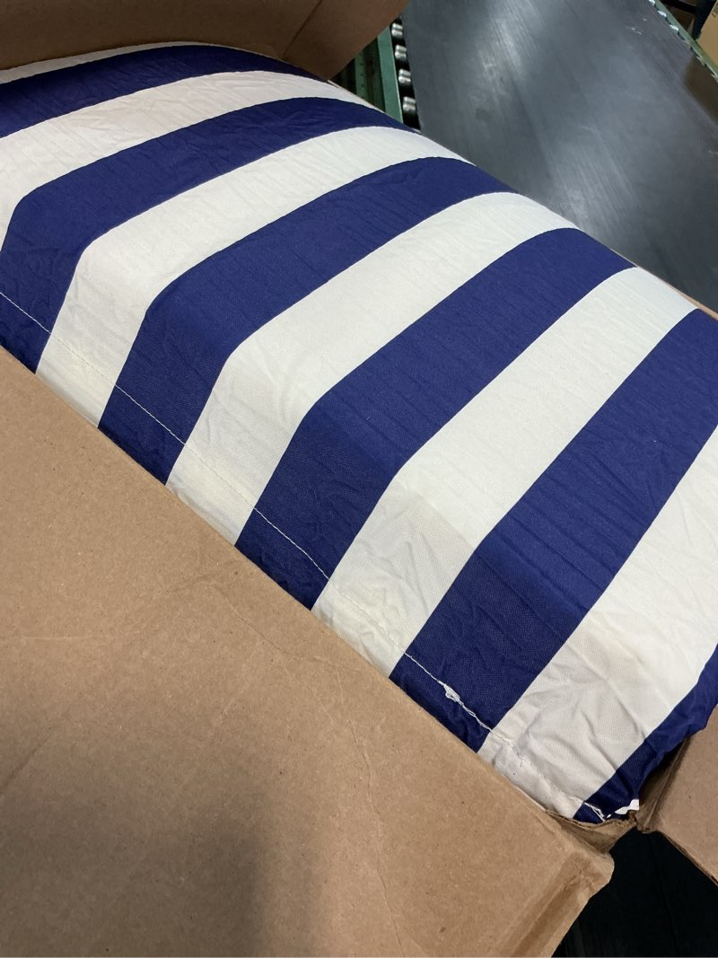 Condition photo showing As Is for vegnic outdoor chaise lounge cushion, waterproof lounge chair cushions, 3 in high-density sponge pat