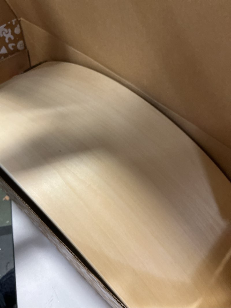 Condition photo showing New/Like New for Fisher-Price Wood Montessori Toy Rockin' Balance Board, American Montessori Society Seal of Excellen