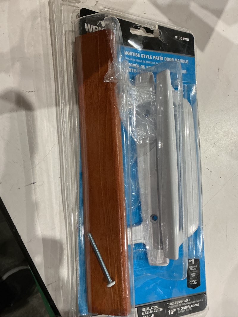 Condition photo showing As Is for wright products 3.9375-in mortise style sliding patio door handle