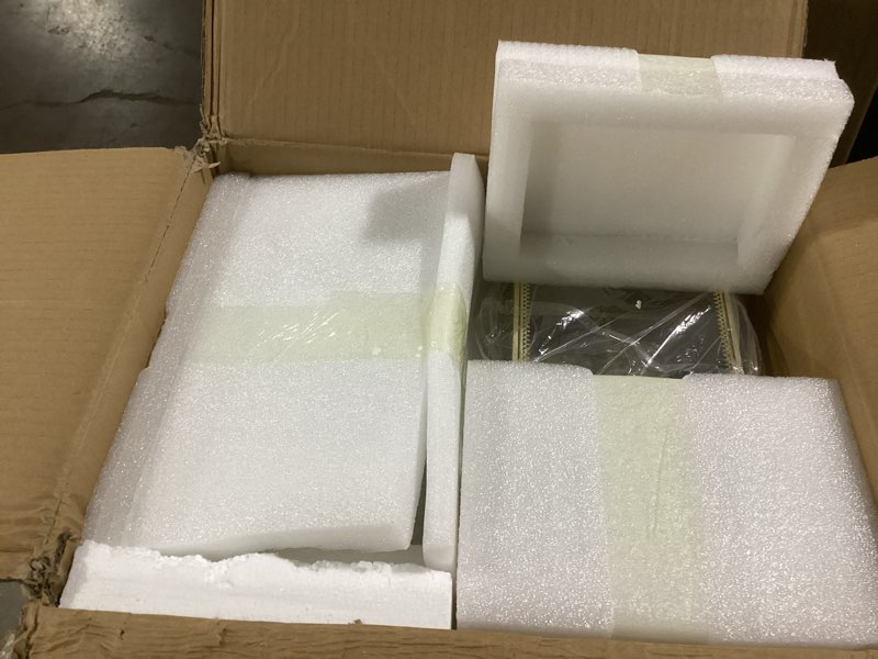 Condition photo showing Good Condition for Clear Makeup Organizer with Gold Frame – Countertop Vanity Organizer for Skincare, Lipsticks, Perfume & Brushes – Bathroom Cosmetic Storage Display Box Glear