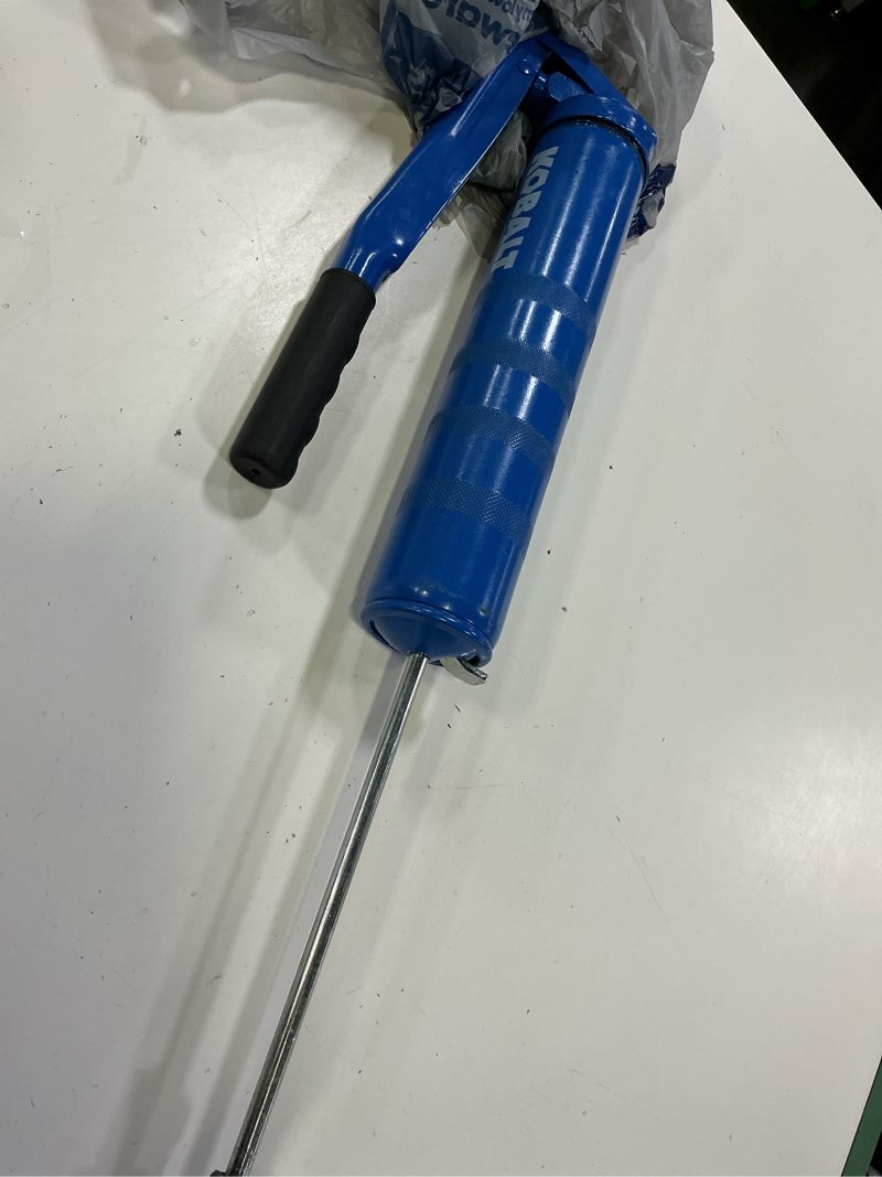 Condition photo showing As Is for kobalt lever manual grease guns 6-in