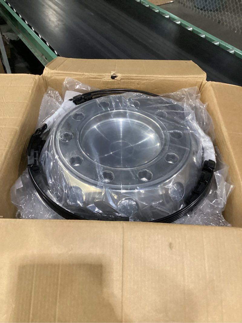 Condition photo showing New/Like New for hightall 22.5" wheel simulators,stainless steel hubcaps,polished surface,2 front+2 rear wheel,locking ring installation wheel cover set compatible with us single rear axle semi truck 4 wheels 22.5 "for semi truck single rear axle