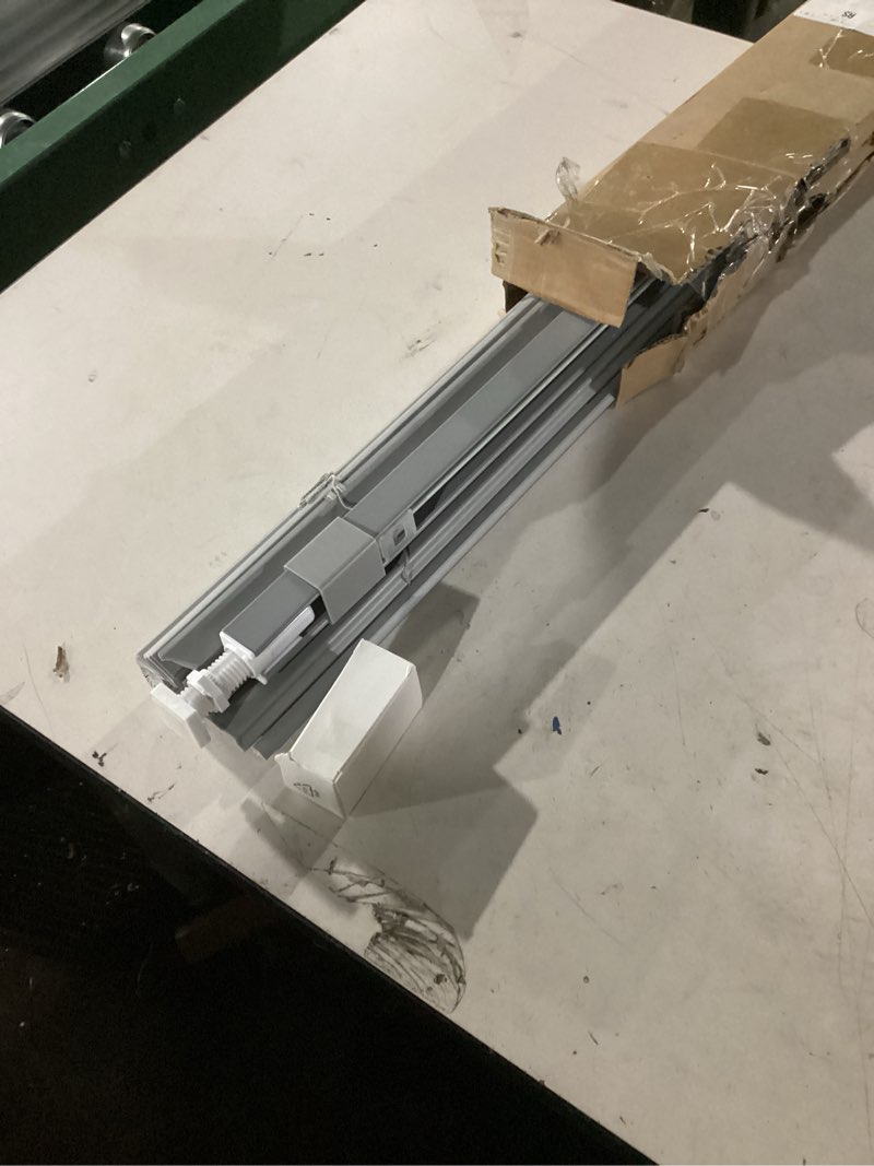 Condition photo showing Good Condition for No Drill Blinds for Windows 1" Vinyl L-Shaped Slats Cordless Mini Blinds for Home, 33" W × 48" H Grey Grey 33" W × 48" H