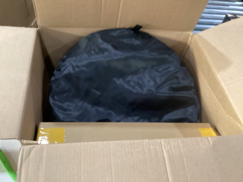 Condition photo showing New/Like New for 3.3x5ft/1x1.5m Chromakey Black White Backdrop with 6.23ft Stand, 2-in-1 Black Screen White Screen Collapsible Reversible Pop-Up Background Panel for Photography, Live Streaming, Video Shooting Black/White