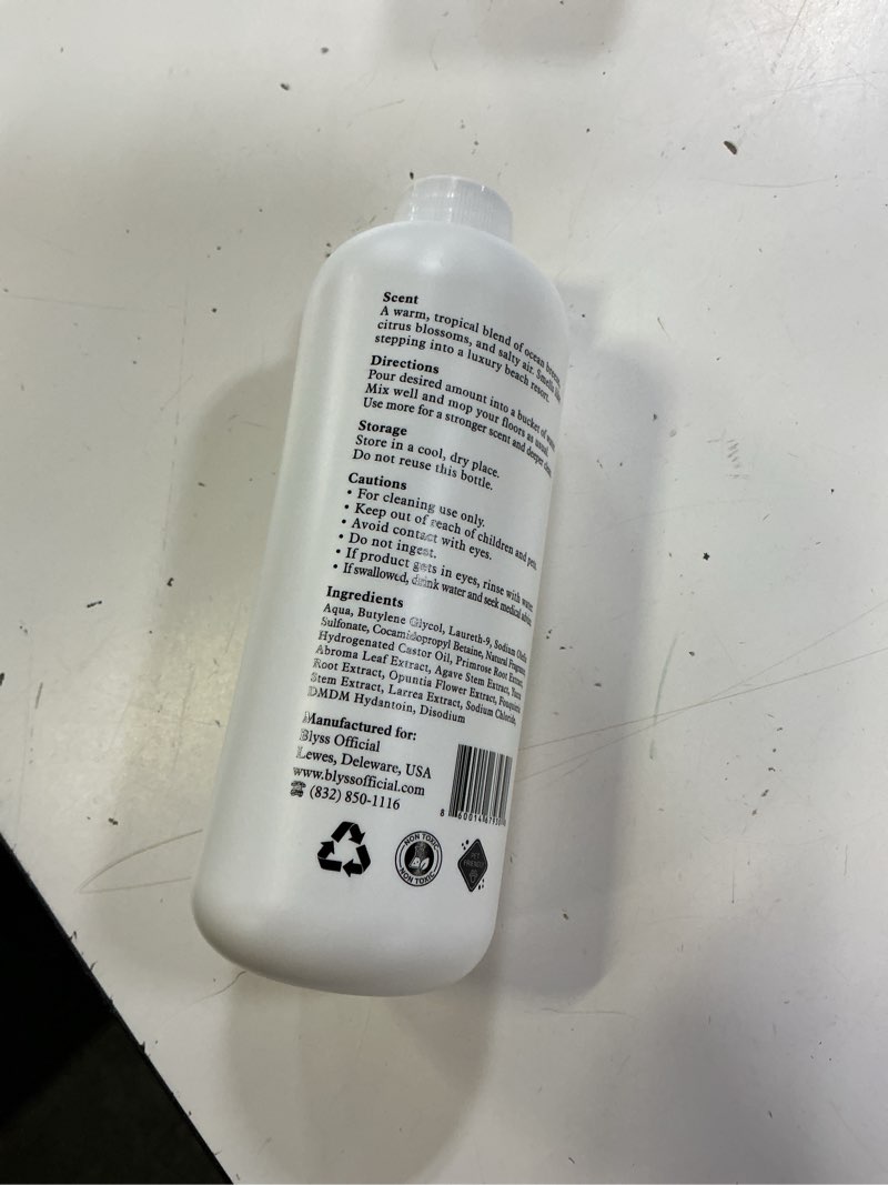 Condition photo showing New/Like New for mop soap brazilian waves, floor cleaner for mopping, luxury scented mop soap, lvp vinyl laminate and hardwood floor cleaner solution, plant powered floor cleaner